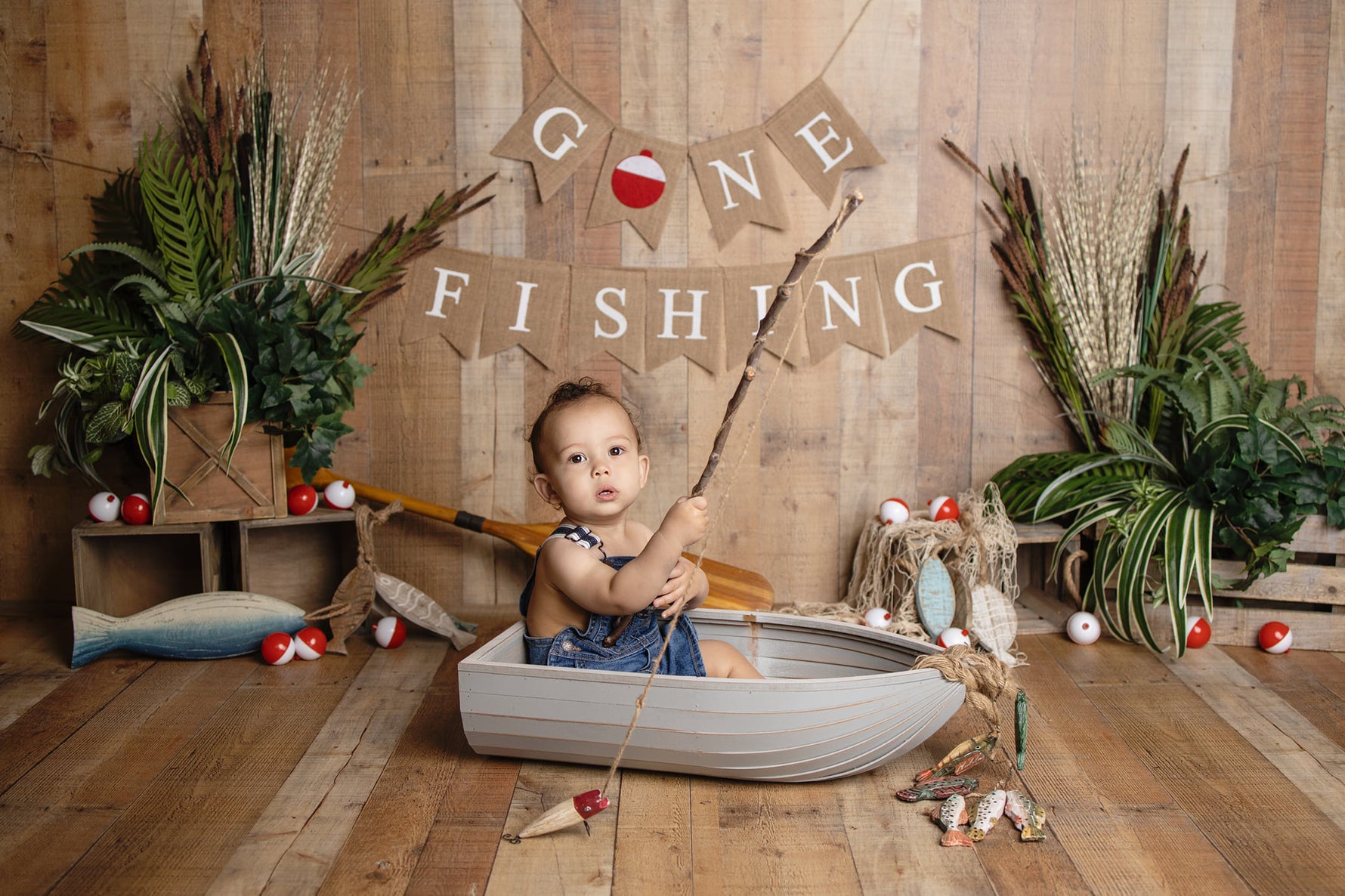 Fishermans Corner by Angelica Knowland - Lilly Bear Studio Props, fish, fisherman, fishermans wharf, fishing, fishing cabin, fishing dock, fishing rod, fishnet, go fish, gone fishing