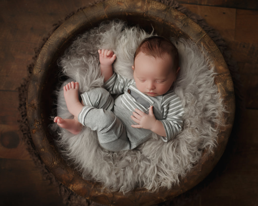 Grey Sheepskin - Lilly Bear Studio Props, fur, gender neutral, grey, layers, neutral, newborn, props, Rabbit Fur, sheepskin, silver, stuffer