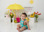 April Showers by Karissa Knowles Photography sold by Lilly Bear Studio Props, april showers - clouds - fabric - fine ar