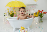 April Showers by Karissa Knowles Photography sold by Lilly Bear Studio Props, april showers - clouds - fabric - fine ar