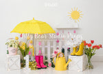 April Showers by Karissa Knowles Photography sold by Lilly Bear Studio Props, april showers - clouds - fabric - fine ar