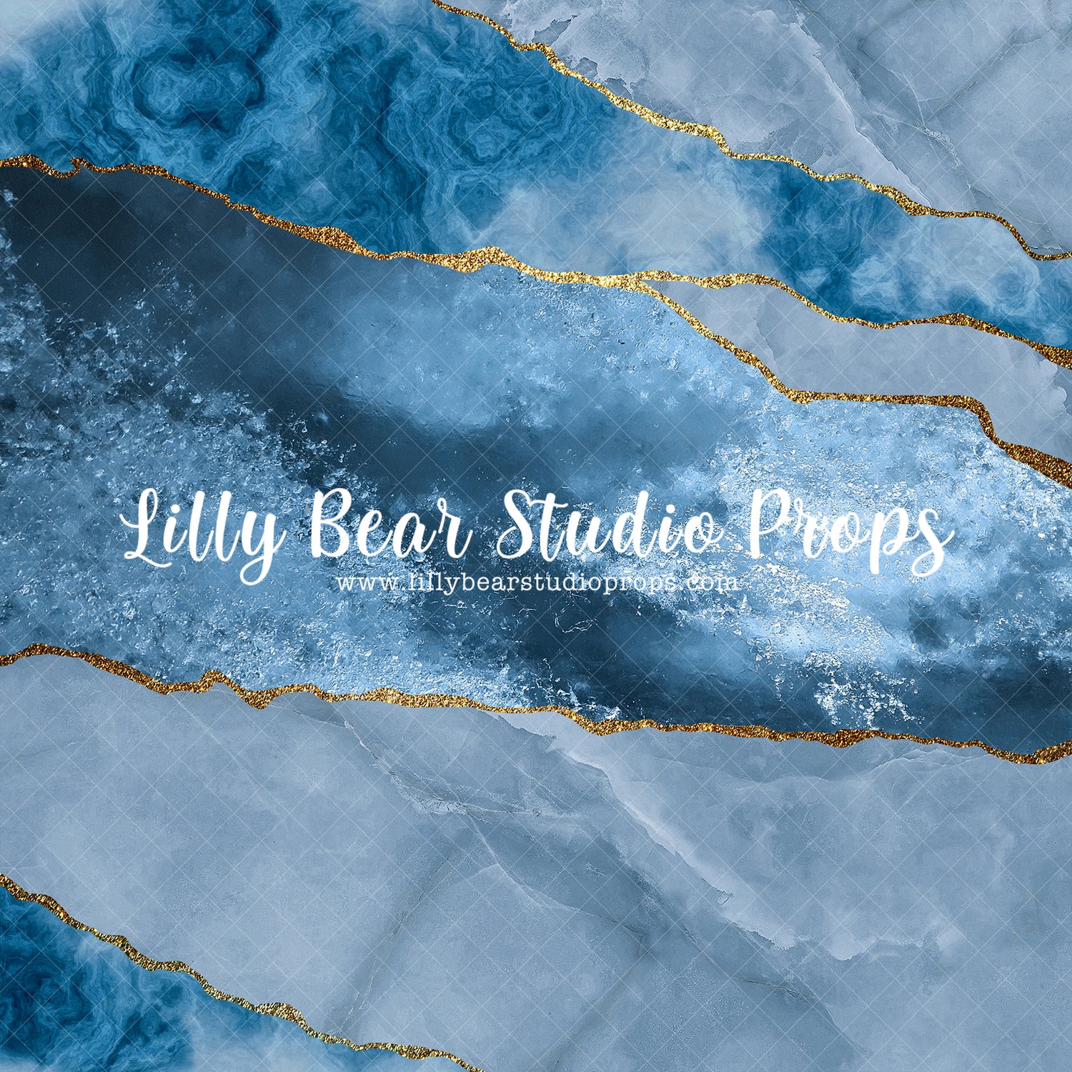 Aquamarine Geode - Lilly Bear Studio Props, aquamarine, aquamarine geode, blue, design, Fabric, fine art, floral, geode, geode design, girls, hand painted, marble, marble effect, Wrinkle Free Fabric