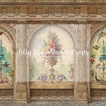 Archwall - Lilly Bear Studio Props, antique archway, arch, arches, archway, archways, columns, doors, doorway, FABRICS, flowers, garden, garden archway, garden door, lanterns, rose, spring, spring archway
