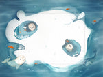 Arctic Floor - Lilly Bear Studio Props, arctic, arctic adventures, arctic animals, arctic pines, cold, cold water, ice, icey, penguin, penguins, seal, seals, underwater, water