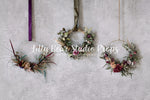 Aria Floral Wreaths by Jessica Ruth Photography sold by Lilly Bear Studio Props, boho fall - dried flowers - fabric - f
