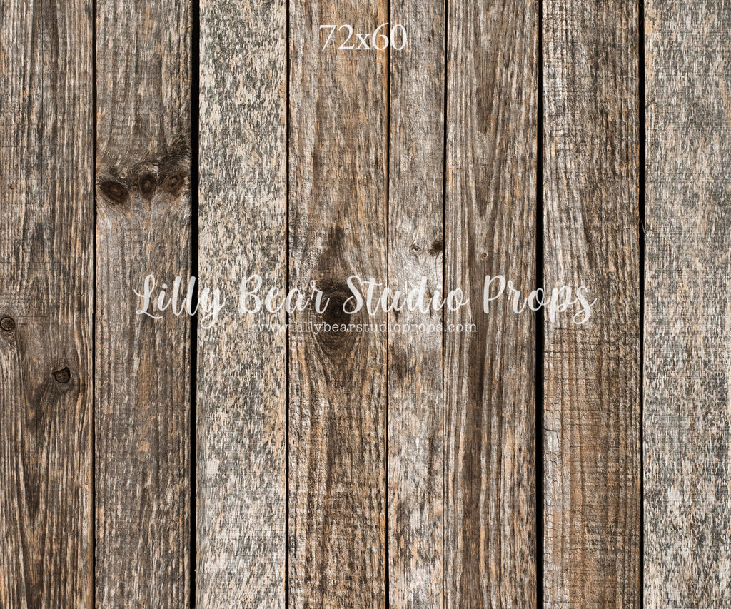 Aspen Vertical Wood Planks Floor by Lilly Bear Studio Props sold by Lilly Bear Studio Props, barn wood - brown wood - b
