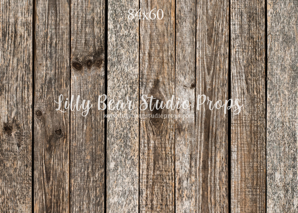 Aspen Vertical Wood Planks Neoprene by Lilly Bear Studio Props sold by Lilly Bear Studio Props, barn wood - brown wood