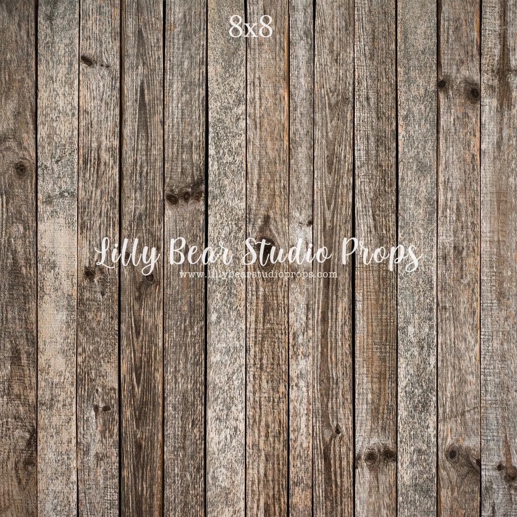 Aspen Vertical Wood Planks Floor by Lilly Bear Studio Props sold by Lilly Bear Studio Props, barn wood - brown wood - b