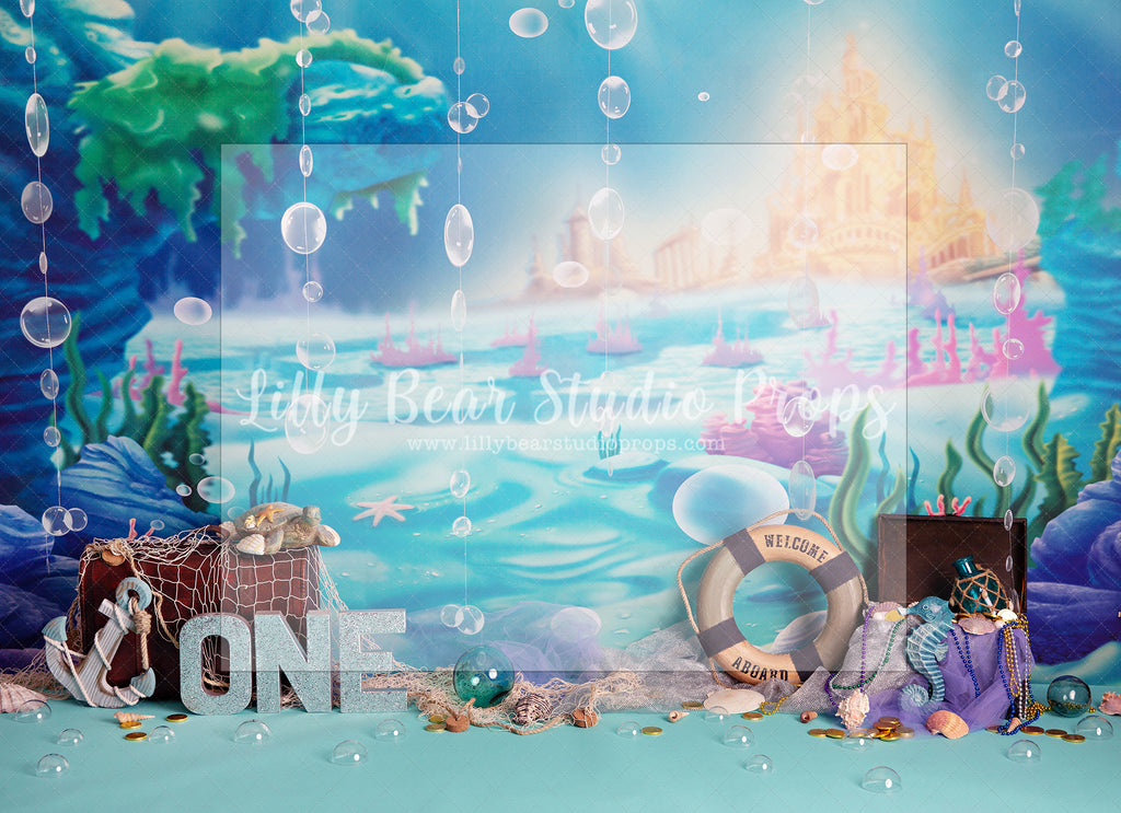 Atlantis Cove by Celebrate Photography - Lilly Bear Studio Props, coral reef, cove, little mermaid, mermaid, mermaid cove, mermaid lagoon, mermaid reef, ocean, ocean beach, purple mermaid, under the ocean, under the sea