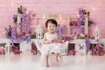 Pink Brick Wall by Lilly Bear Studio Props sold by Lilly Bear Studio Props, brick - FABRICS - girl - girls - pink - val