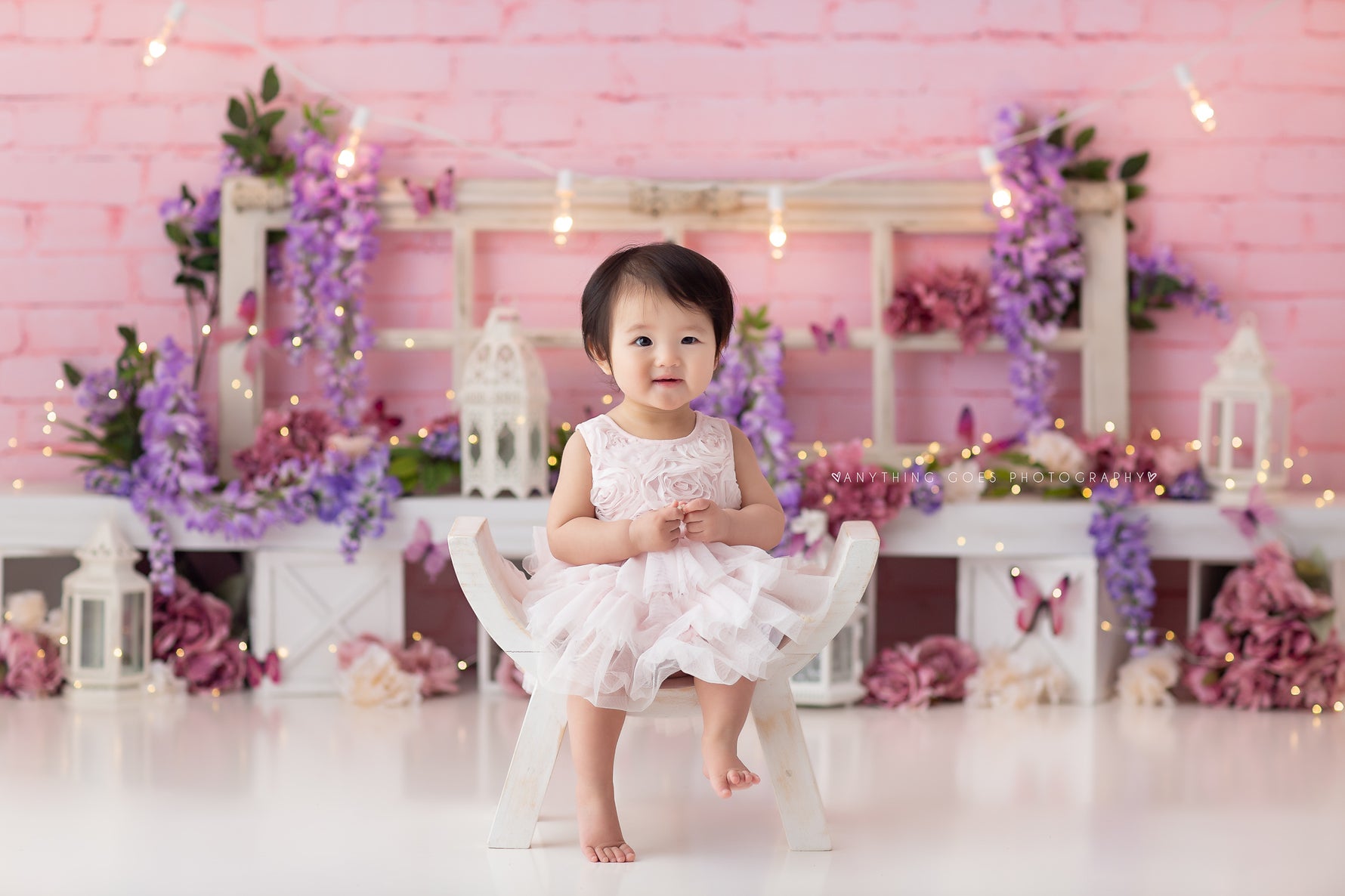 Pink Brick Wall by Lilly Bear Studio Props sold by Lilly Bear Studio Props, brick - FABRICS - girl - girls - pink - val
