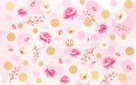 Aurora - Lilly Bear Studio Props, Fabric, fine art, floral, girls, hand painted, Wrinkle Free Fabric