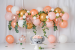 Australian Peaches & Cream - Lilly Bear Studio Props, boho balloons, boho teepee, fabric, fine art, floral, floral balloon garland, floral balloons, girls, hand painted, peony balloons, pink and white balloon garland, pink floral, poly, teepee, vinyl, Wrinkle Free Fabric