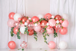 Australian Strawberries & Cream - Lilly Bear Studio Props, boho balloons, boho teepee, fabric, fine art, floral, floral balloon garland, floral balloons, girls, hand painted, peach, peach balloons, peaches, peony balloons, pink and white balloon garland, pink floral, poly, strawberries & cream, strawberry, teepee, vinyl, Wrinkle Free Fabric