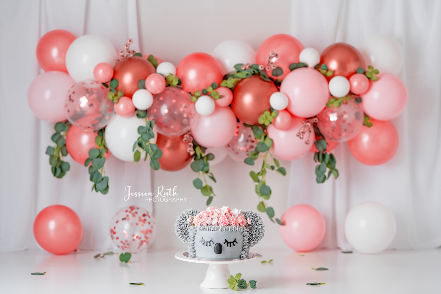 Australian Strawberries & Cream - Lilly Bear Studio Props, boho balloons, boho teepee, fabric, fine art, floral, floral balloon garland, floral balloons, girls, hand painted, peach, peach balloons, peaches, peony balloons, pink and white balloon garland, pink floral, poly, strawberries & cream, strawberry, teepee, vinyl, Wrinkle Free Fabric