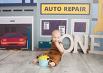 Auto Shop by Lilly Bear Studio Props sold by Lilly Bear Studio Props, fabric - poly - vinyl - Wrinkle Free Fabric