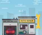 Auto Shop by Lilly Bear Studio Props sold by Lilly Bear Studio Props, fabric - poly - vinyl - Wrinkle Free Fabric