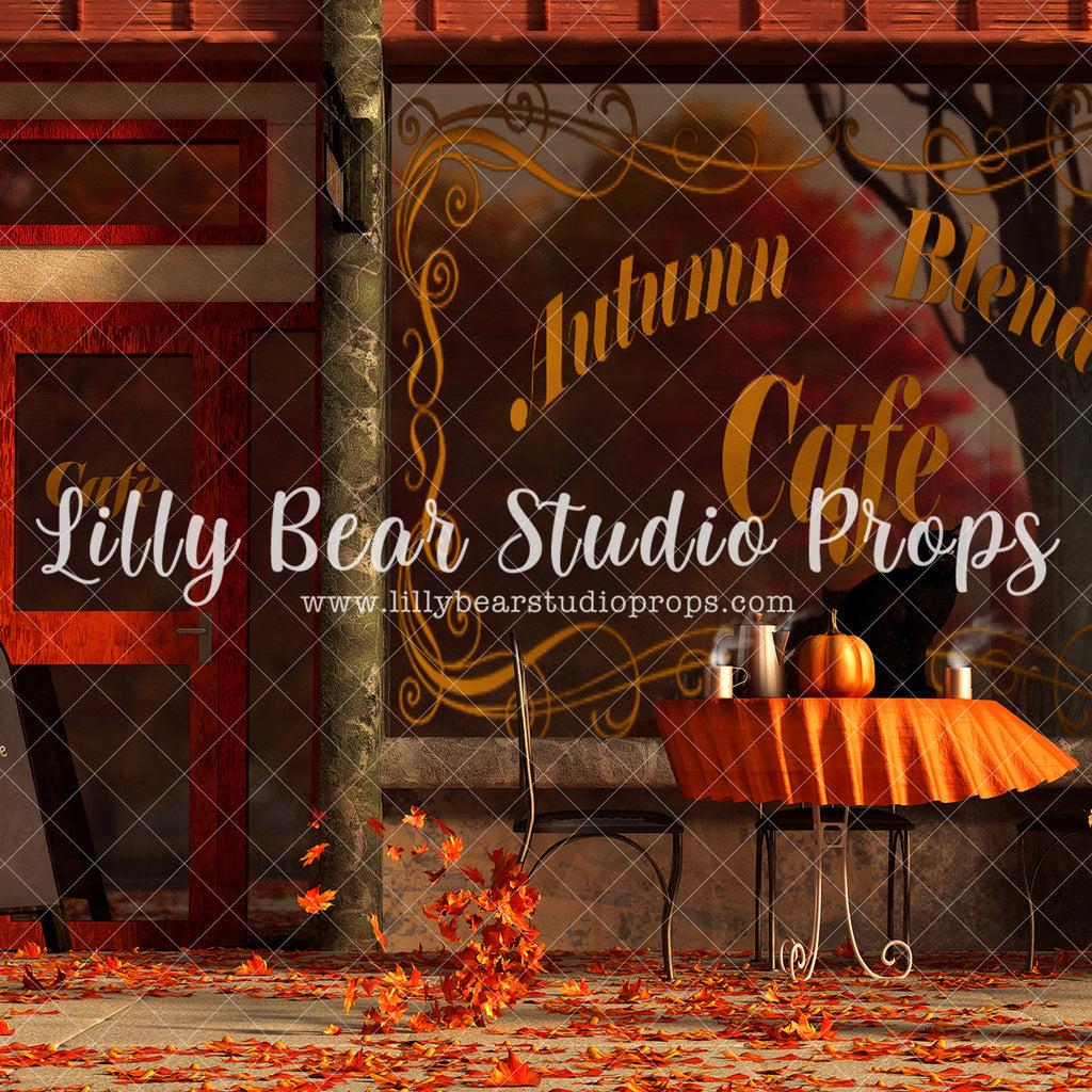 Autumn Blend Cafe - Lilly Bear Studio Props, autumn, autumn leaves, candles, FABRICS, fall, fall colors, fall colours, fall decor, fall flowers, fall leaves, fall mini, fall season, farm, farm field, little pumpkin