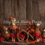 Autumn Fox - Lilly Bear Studio Props, autumn, autumn colors, autumn colours, autumn fox, autumn leaves, autumn time, fall animals, fall critters, fall leaves, fall pumpkins, fox, raccoon, wood fall