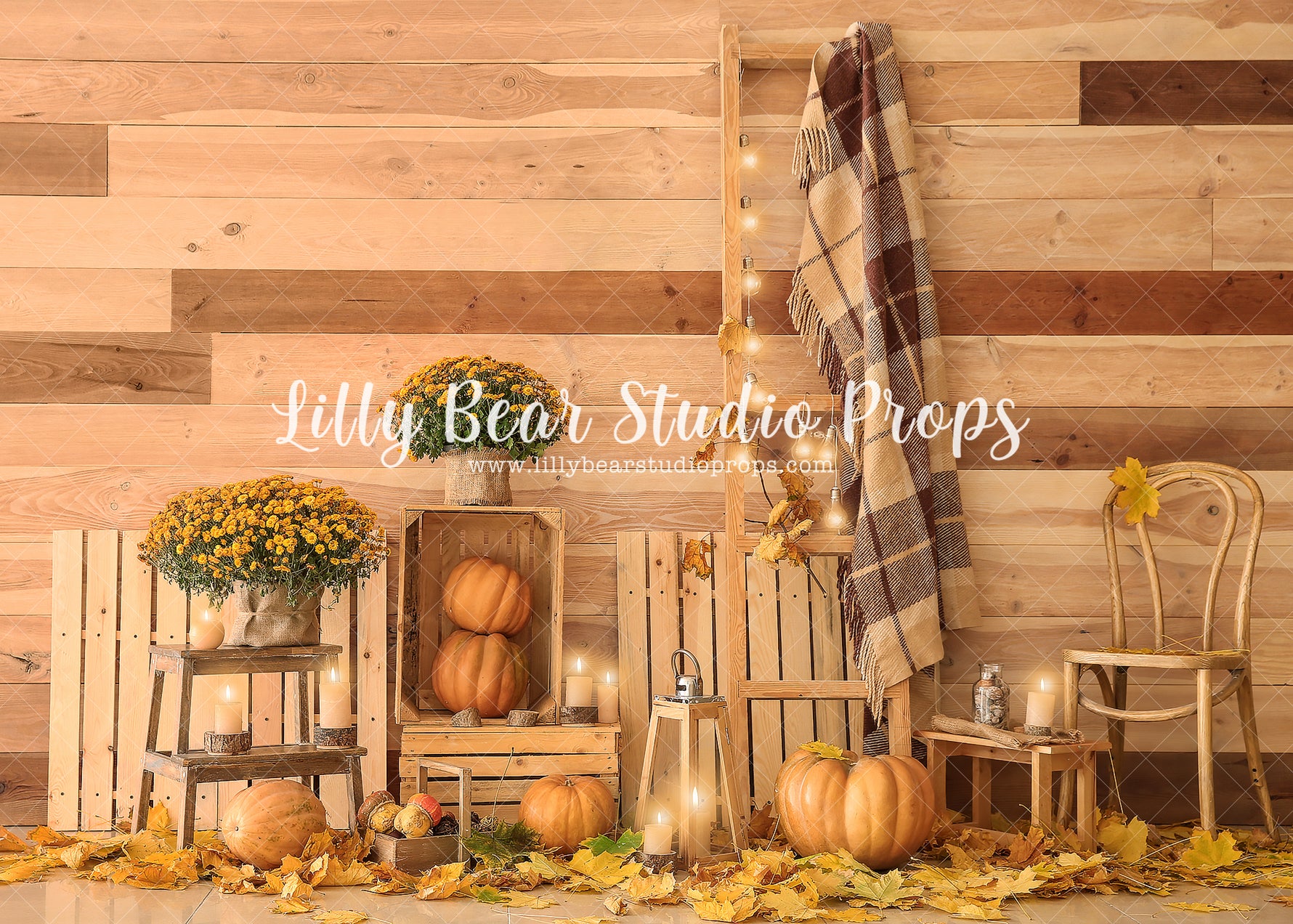 Autumn Ladder by Lilly Bear Studio Props sold by Lilly Bear Studio Props, autumn - autumn colors - autumn colours - aut