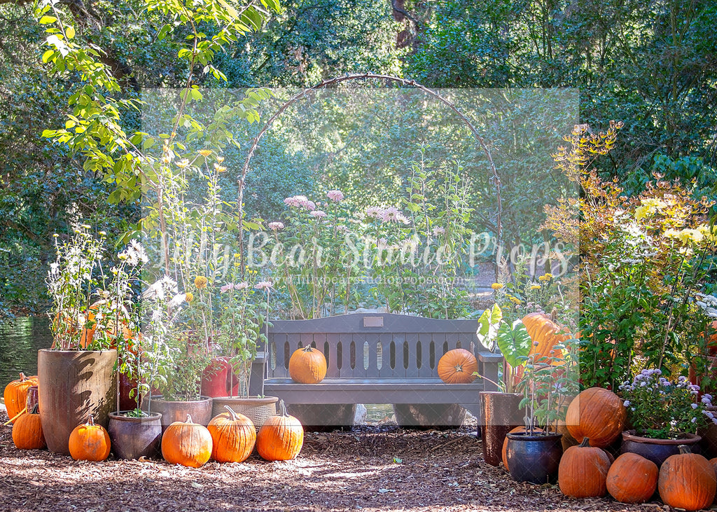 Autumn Pumpkin Garden - Lilly Bear Studio Props, christmas, Decorated, fall, fall colors, fall colours, fall forest, fall leaves, fall mini, fall pumpkins, fall season, falling leaves, Giving, halloween, Peaceful, spooky halloween