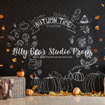 Autumn Time Chalkboard by Lilly Bear Studio Props sold by Lilly Bear Studio Props, autumn - autumn colors - autumn colo