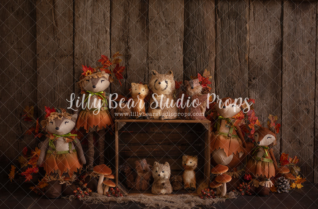 Autumn all Together - Lilly Bear Studio Props, autumn, autumn colors, autumn colours, autumn fox, autumn leaves, autumn time, fall animals, fall leaves, fall pumpkins, fox, wood fall