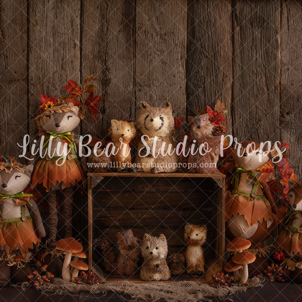 Autumn all Together - Lilly Bear Studio Props, autumn, autumn colors, autumn colours, autumn fox, autumn leaves, autumn time, fall animals, fall leaves, fall pumpkins, fox, wood fall