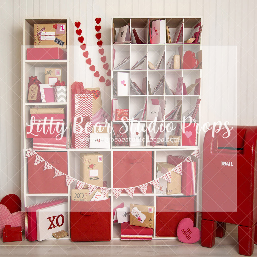 Avery's Valentine - Lilly Bear Studio Props, boy, clouds, clouds and stars, FABRICS, girl, heart, heart garland, hearts, love, love letter, love letters, love mail, pink clouds, red balloons, valentine, valentine letter, valentine's, valentine's card, valentines day, valentines kisses, vday