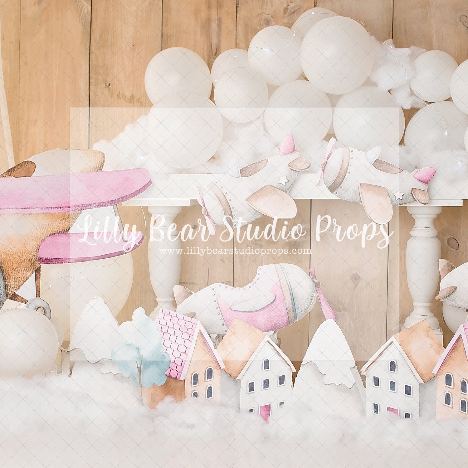Aviatrices Curtain - Lilly Bear Studio Props, airplane, airplane balloons, airplane garland, airplane hanger, airplane one, airplanes, aviator, explorer, Fabric, FABRICS, globe, hanger, map, maps, stars, travel, vintage map, world traveler, Wrinkle Free Fabric