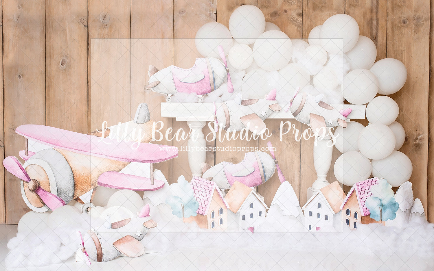 Aviatrices - Lilly Bear Studio Props, airplane, airplane balloons, airplane garland, airplane hanger, airplane one, airplanes, aviator, explorer, Fabric, FABRICS, globe, hanger, map, maps, stars, travel, vintage map, world traveler, Wrinkle Free Fabric
