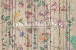 Azure Wildflower Wood Planks Floor by Azure Photography sold by Lilly Bear Studio Props, barn wood - cream wood plank