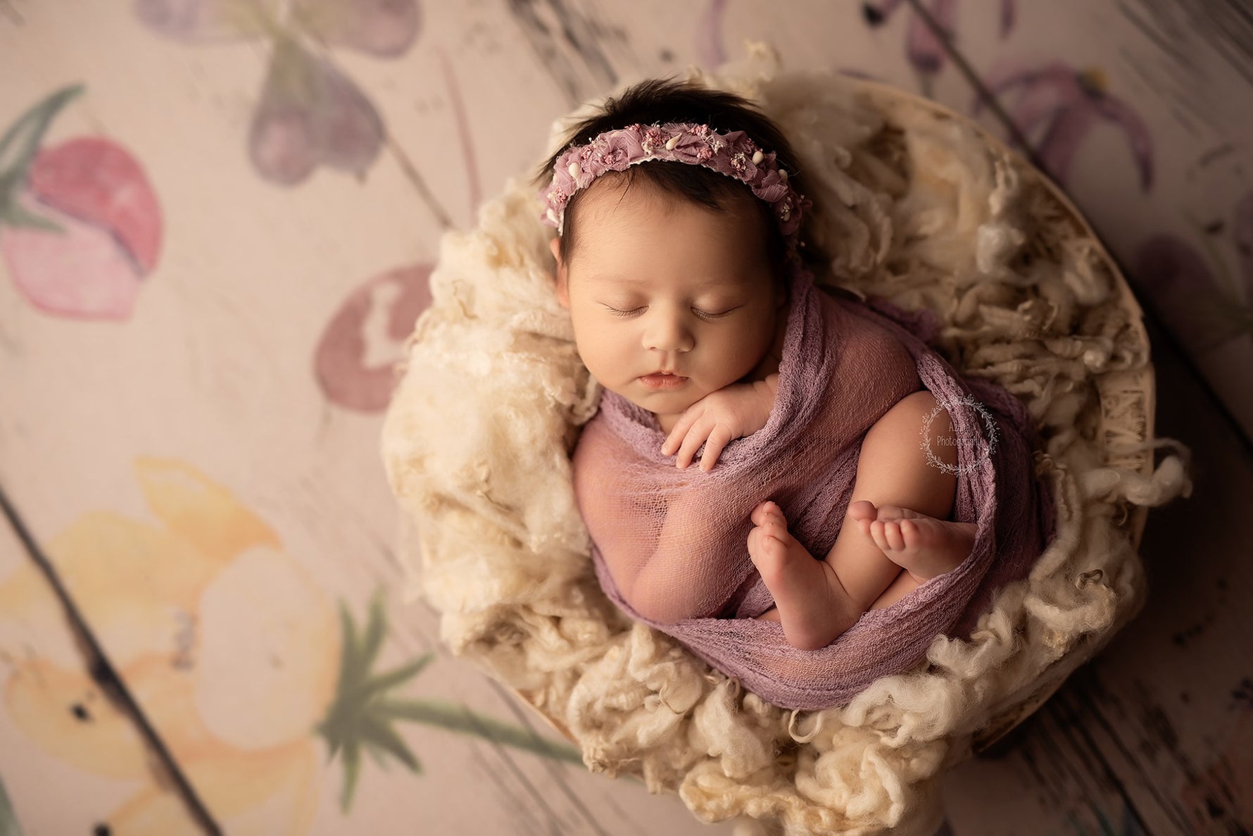 Azure Wildflower Wood Planks Floor by Azure Photography sold by Lilly Bear Studio Props, barn wood - cream wood plank