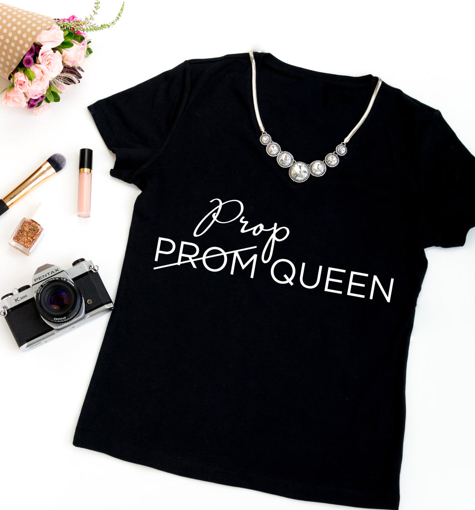 Prop Queen - Black T-Shirts by Lilly Bear Studio Props sold by Lilly Bear Studio Props, Black T-shirt - editing - Tog M