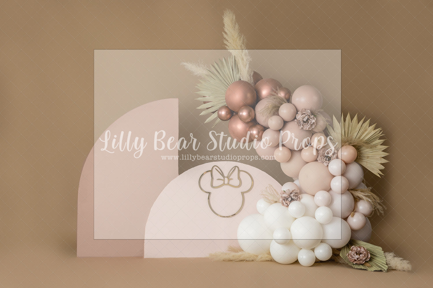 BOHO GIRLY MINNIE - Lilly Bear Studio Props, boho, boho balloon garland, boho balloons, boho chic, boho garland, boho rings, boho spring, FABRICS, minnie, minnie balloons, minnie mouse, minnie mouse balloon garland, minnie mouse bow, minnie mouse garden, minnie's bowtique, one