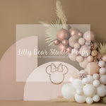 BOHO GIRLY MINNIE - Lilly Bear Studio Props, boho, boho balloon garland, boho balloons, boho chic, boho garland, boho rings, boho spring, FABRICS, minnie, minnie balloons, minnie mouse, minnie mouse balloon garland, minnie mouse bow, minnie mouse garden, minnie's bowtique, one