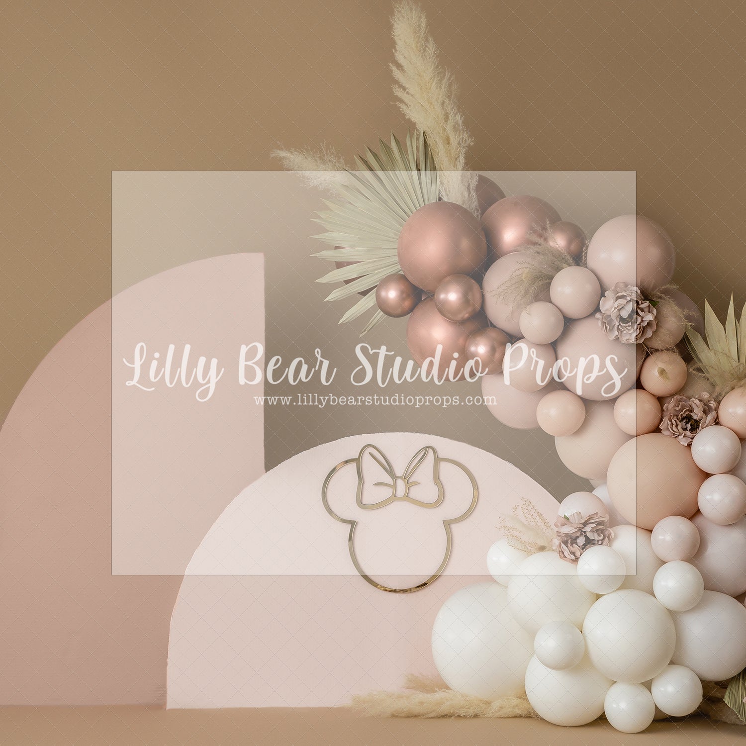 BOHO GIRLY MINNIE - Lilly Bear Studio Props, boho, boho balloon garland, boho balloons, boho chic, boho garland, boho rings, boho spring, FABRICS, minnie, minnie balloons, minnie mouse, minnie mouse balloon garland, minnie mouse bow, minnie mouse garden, minnie's bowtique, one