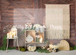 Bohemian Shining Spring Florals - Lilly Bear Studio Props, barn door, barn doors, bees, boho spring, cow, FABRICS, farm, farm mild, spring, spring barn doors, spring flowers