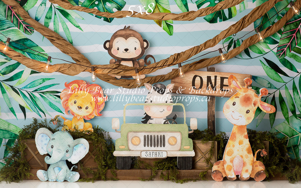 Baby Jungle by Anything Goes Photography sold by Lilly Bear Studio Props, baby jungle - Fabric - jungle - safari - Wrin