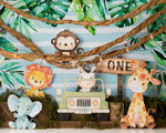 Baby Jungle by Anything Goes Photography sold by Lilly Bear Studio Props, baby jungle - Fabric - jungle - safari - Wrin