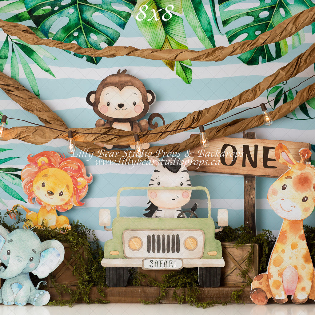 Baby Jungle by Anything Goes Photography sold by Lilly Bear Studio Props, baby jungle - Fabric - jungle - safari - Wrin