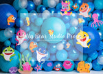 Baby Shark Balloon Wall - Lilly Bear Studio Props, baby, baby girl shark, baby shark, baby shark balloon, balloon wall, coral reef, fish, fish tank, girl shark, go fish, gold fish, mommy shark, pink shark, purple shark, shark, shark baby, shark girl, sharks, sharky, star fish, starfish, under the sea, under the sea girl
