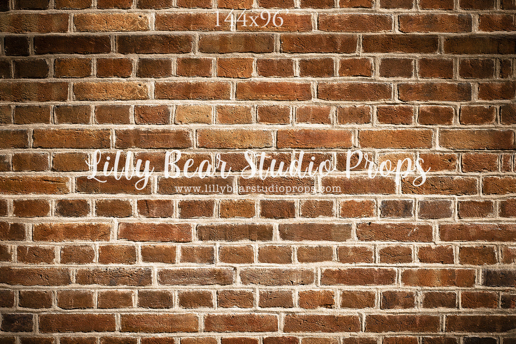 Back Alley Brick Wall by Lilly Bear Studio Props sold by Lilly Bear Studio Props, backdrop - brick - Brick Wall - brown