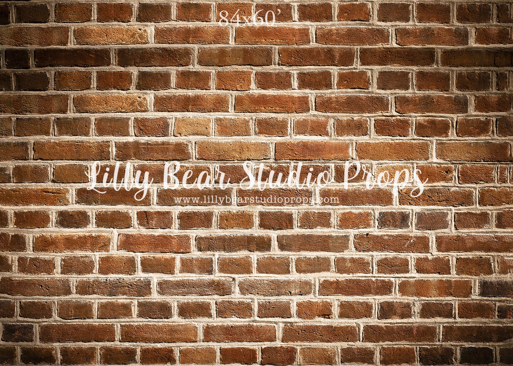 Back Alley Brick Wall by Lilly Bear Studio Props sold by Lilly Bear Studio Props, backdrop - brick - Brick Wall - brown