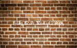 Back Alley Brick Wall by Lilly Bear Studio Props sold by Lilly Bear Studio Props, backdrop - brick - Brick Wall - brown