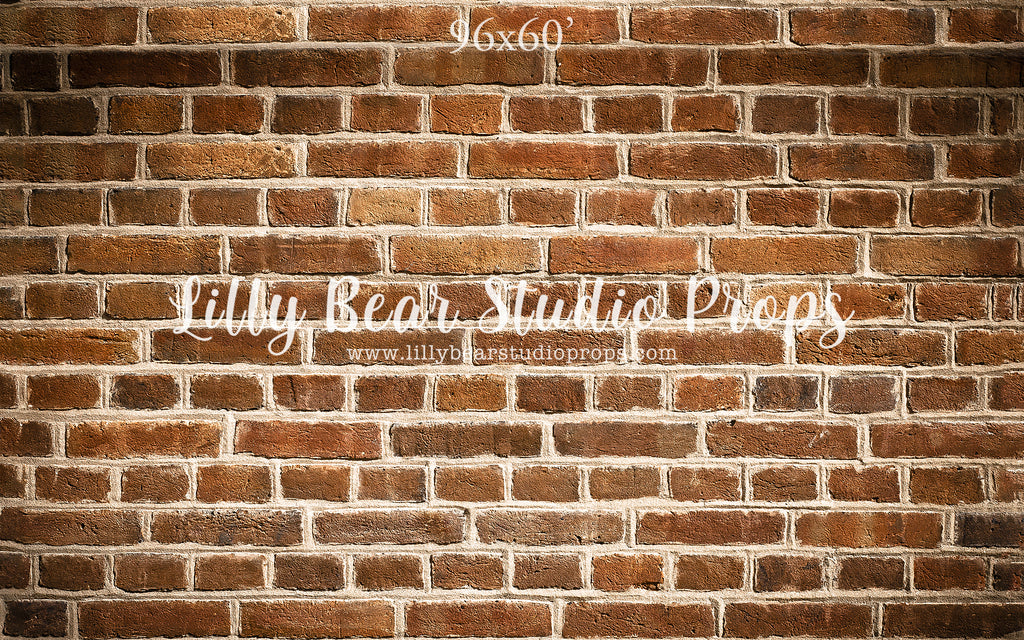 Back Alley Brick Wall by Lilly Bear Studio Props sold by Lilly Bear Studio Props, backdrop - brick - Brick Wall - brown