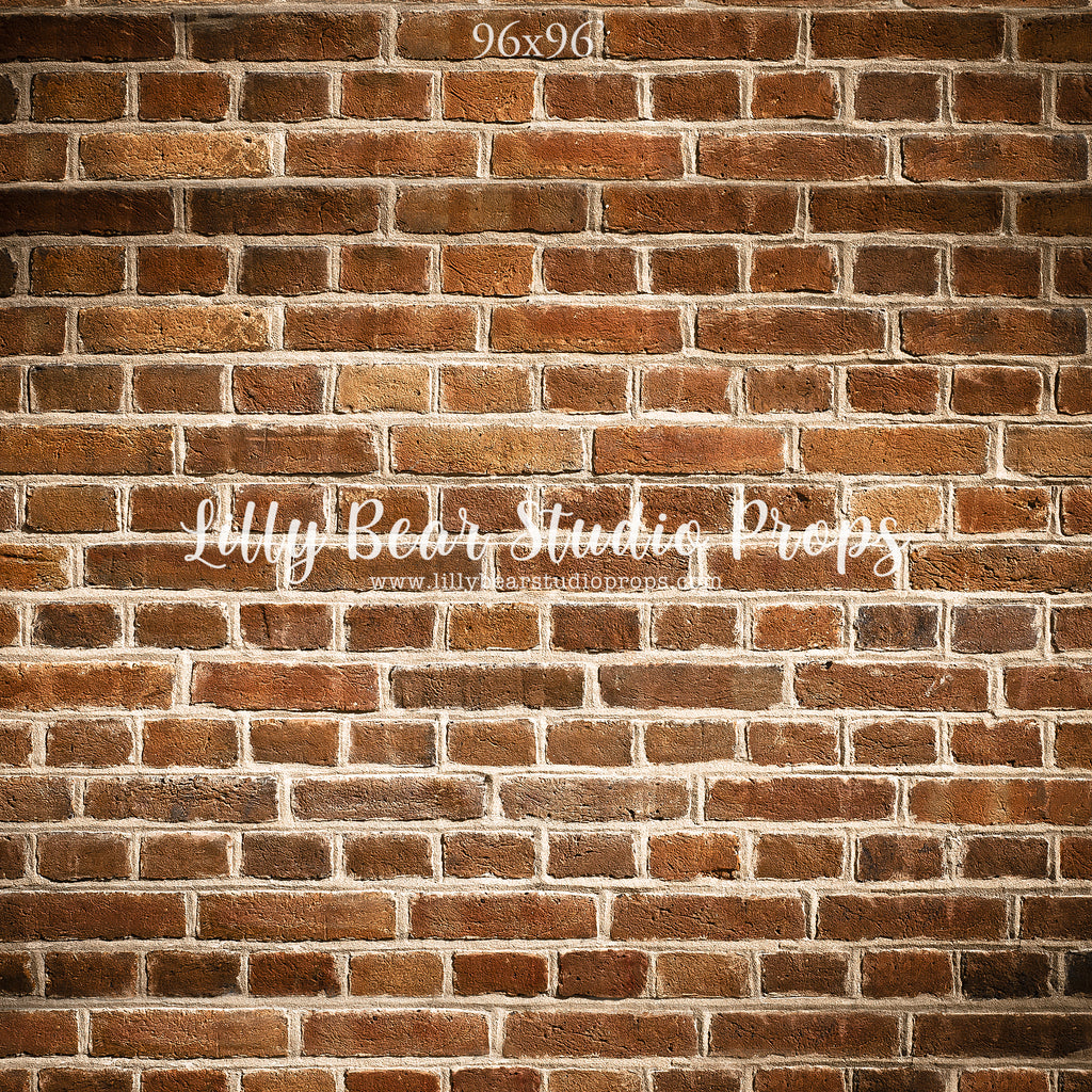 Back Alley Brick Wall by Lilly Bear Studio Props sold by Lilly Bear Studio Props, backdrop - brick - Brick Wall - brown