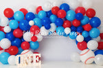 Balloon Baseball by OhSoBeauty Photography sold by Lilly Bear Studio Props, all star - balloon - balloon garland - ball