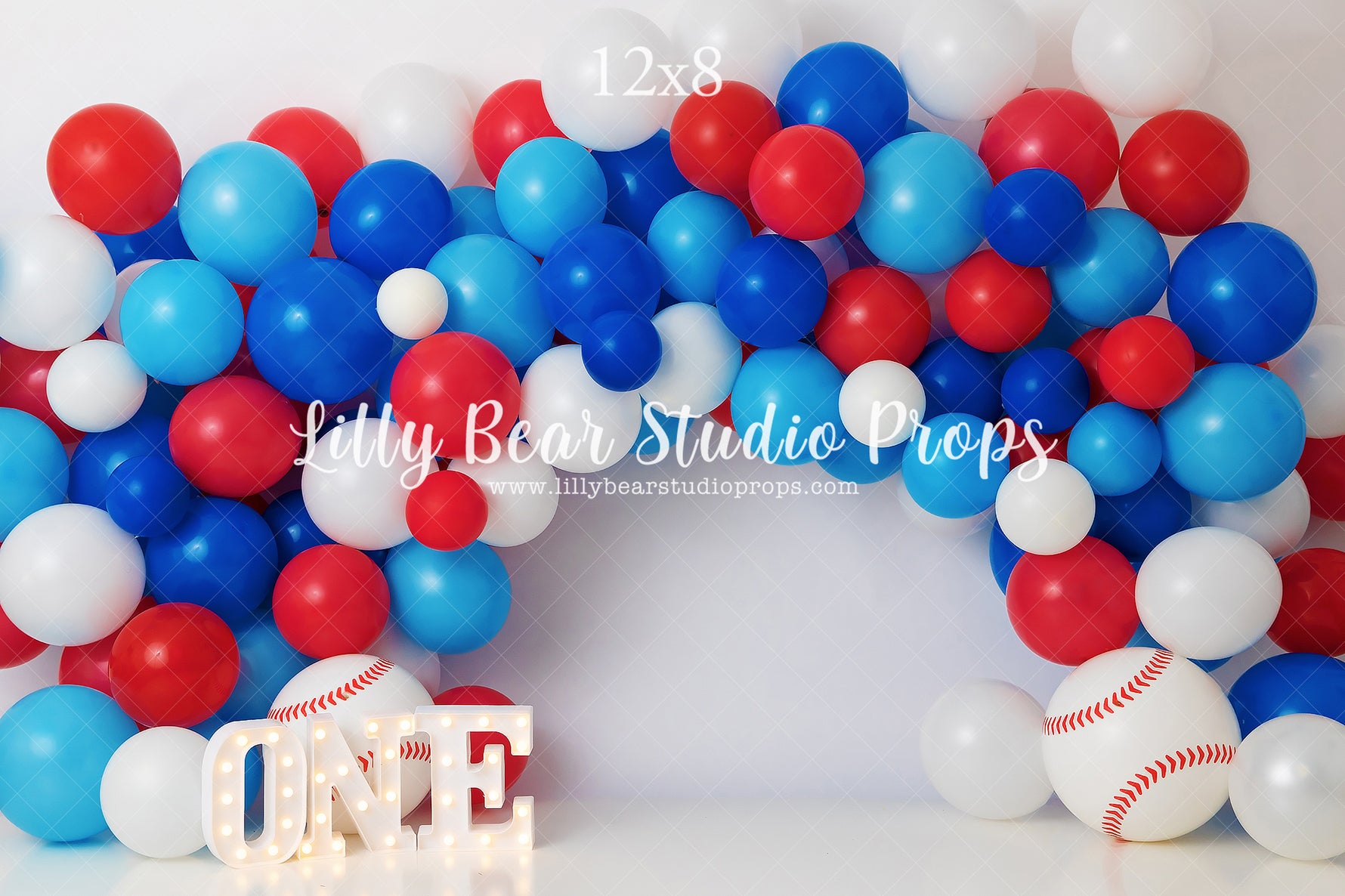 Balloon Baseball by OhSoBeauty Photography sold by Lilly Bear Studio Props, all star - balloon - balloon garland - ball