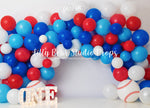 Balloon Baseball by OhSoBeauty Photography sold by Lilly Bear Studio Props, all star - balloon - balloon garland - ball
